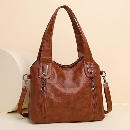 Genuine Leather Shoulder Bag for Women – Retro Vintage Handbag | Emma