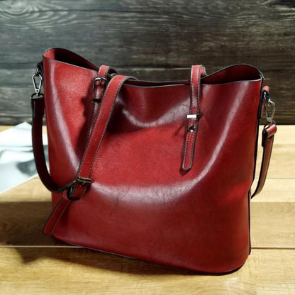 Genuine Leather Shoulder Bag for Women – Spacious Everyday Handbag | Nicole