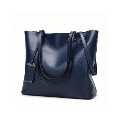 Genuine Leather Laptop Tote Bag for Women – Spacious Hands-Free Work Bag | Mira