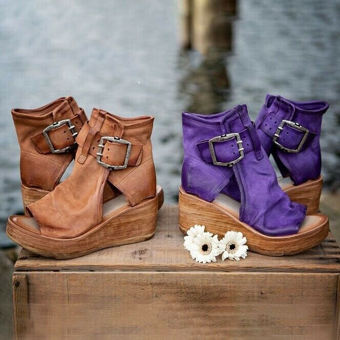 STYLISH ORTHOPEDIC BOHO WEDGE SANDALS