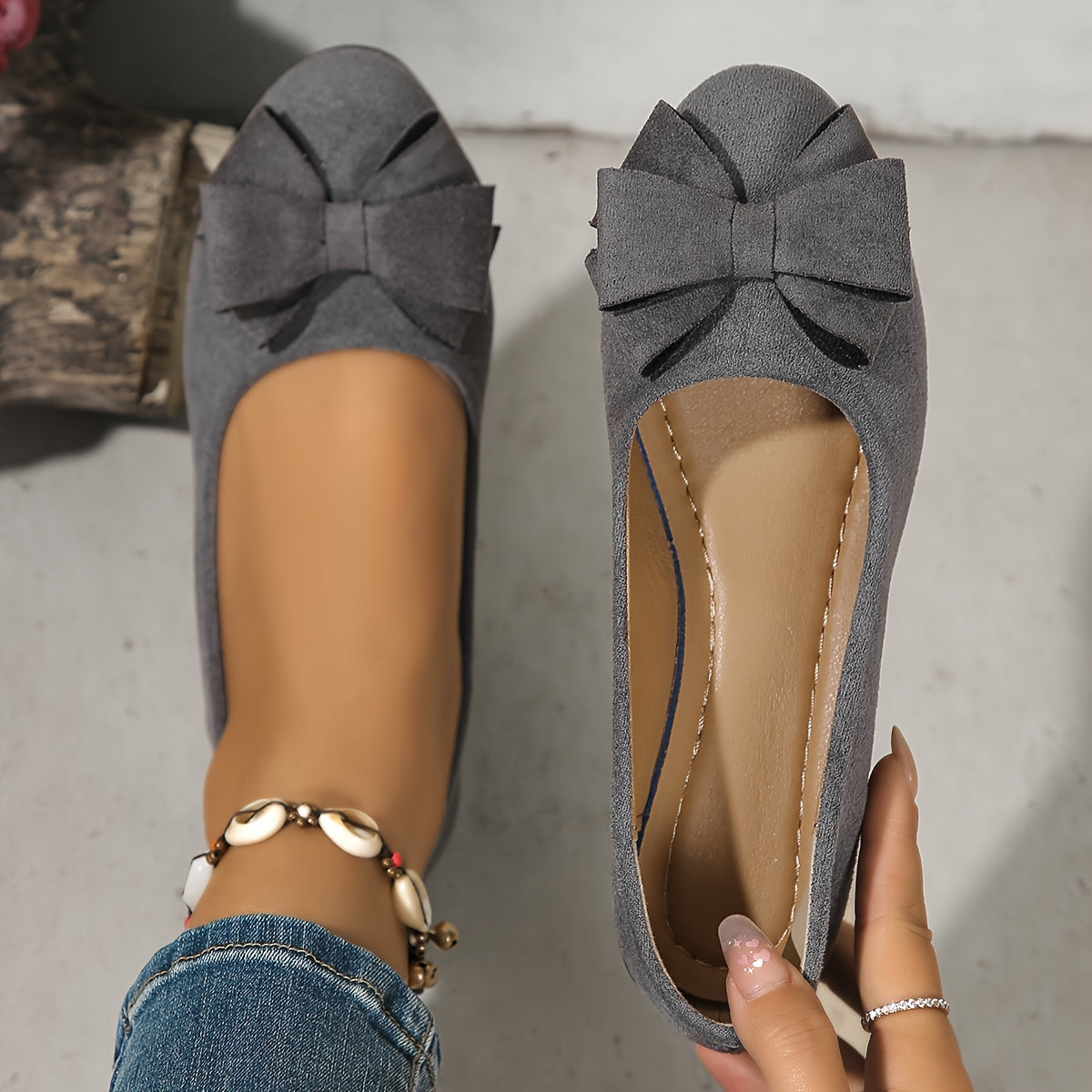Comfort Ballerinas with Refined Support