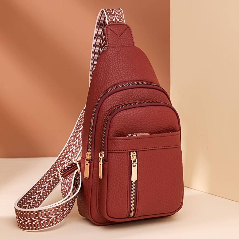 Genuine Leather Shoulder Bag for Women – Compact Crossbody Handbag | Hazel