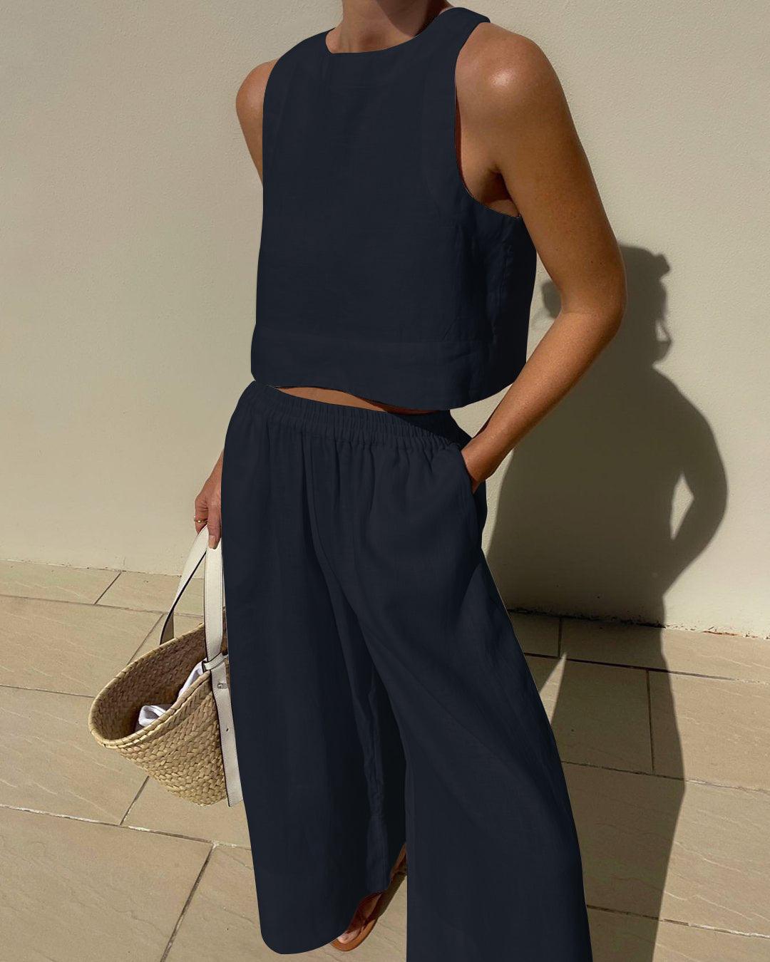 Harlow Sleeveless Two-Piece Set