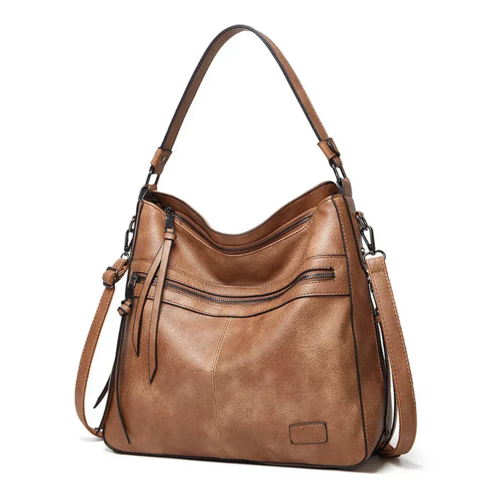 Genuine Leather Tote Bag for Women – Spacious Lightweight Everyday Bag