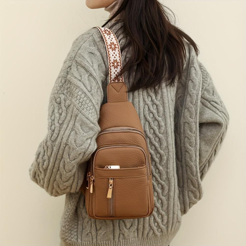 Genuine Leather Shoulder Bag for Women – Compact Crossbody Handbag | Hazel
