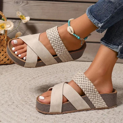 Orthopedic Leather Strap Sandals