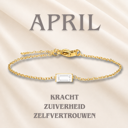 Heartline Birthstone Bracelet – Personalised by Birth Month