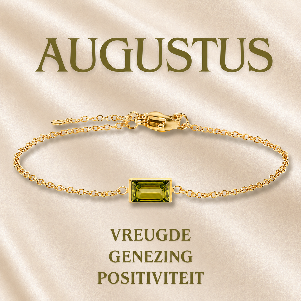 Heartline Birthstone Bracelet – Personalised by Birth Month