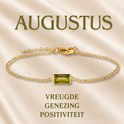 Heartline Birthstone Bracelet – Personalised by Birth Month