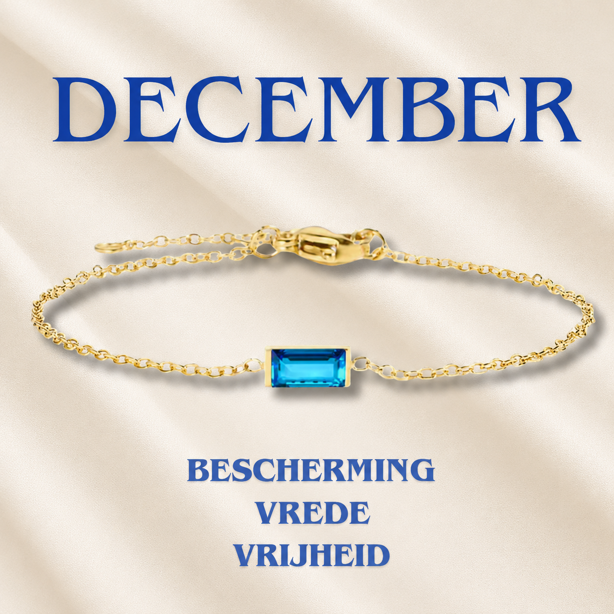 Heartline Birthstone Bracelet – Personalised by Birth Month