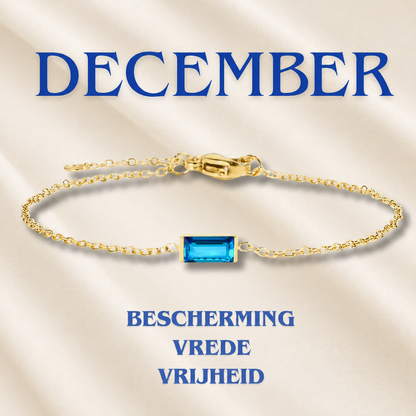 Heartline Birthstone Bracelet – Personalised by Birth Month