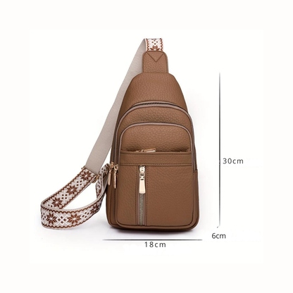 Genuine Leather Shoulder Bag for Women – Compact Crossbody Handbag | Hazel