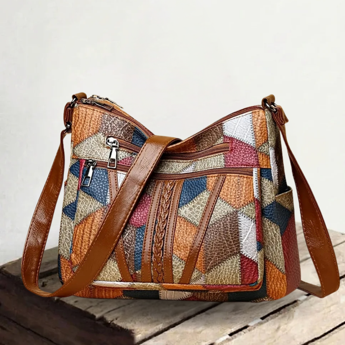Genuine Leather Shoulder Bag for Women – Compact Everyday Crossbody Bag
