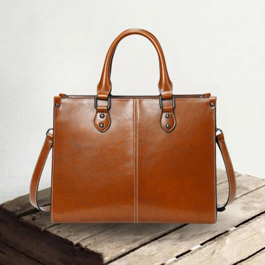 Genuine Leather Tote Bag for Women – Work to Evening Shoulder Bag | Elegant