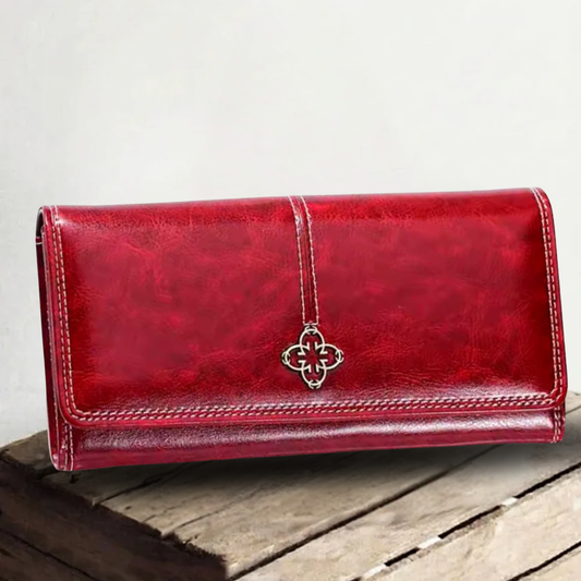 Genuine Leather Purse for Women – Large Wallet with Card Organiser | Eva