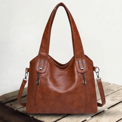 Genuine Leather Shoulder Bag for Women – Retro Vintage Handbag | Emma
