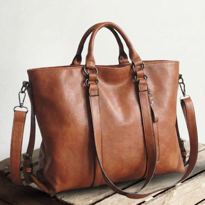 Genuine Leather Shoulder Bag for Women – Comfortable Everyday Handbag | Charlotte