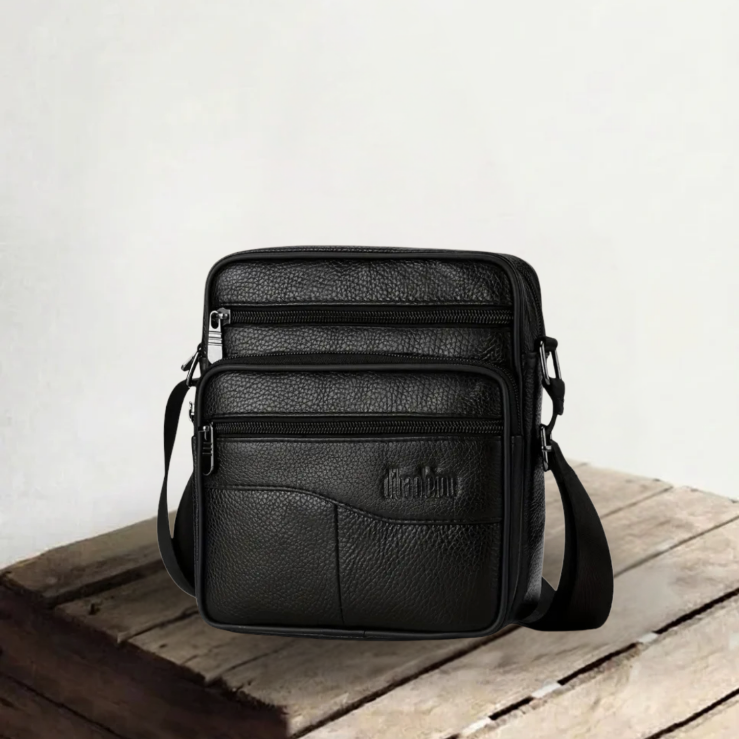 Genuine Leather Shoulder Bag for Men – Multifunctional Work & Travel Bag