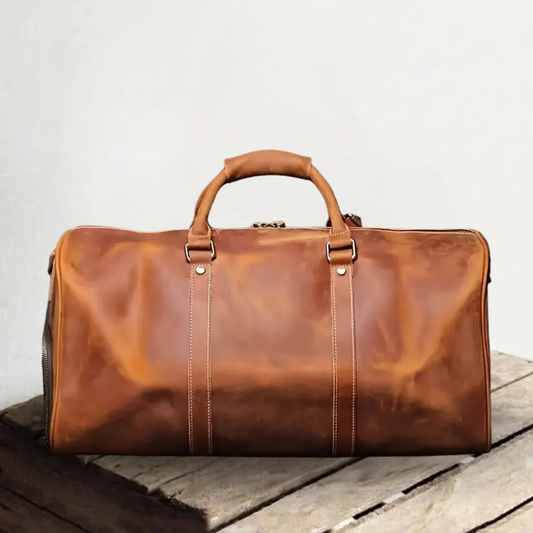 Genuine Leather Travel Bag – Large Weekender Holdall | Joseph