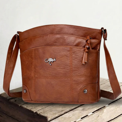 Genuine Leather Shoulder Bag for Women – Simple Everyday Handbag