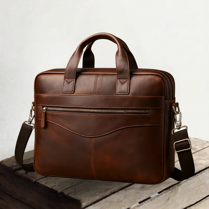 Genuine Leather Shoulder Bag – Compact Vintage Crossbody Bag | Tyler