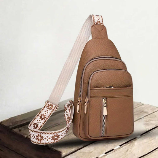 Genuine Leather Shoulder Bag for Women – Compact Crossbody Handbag | Hazel