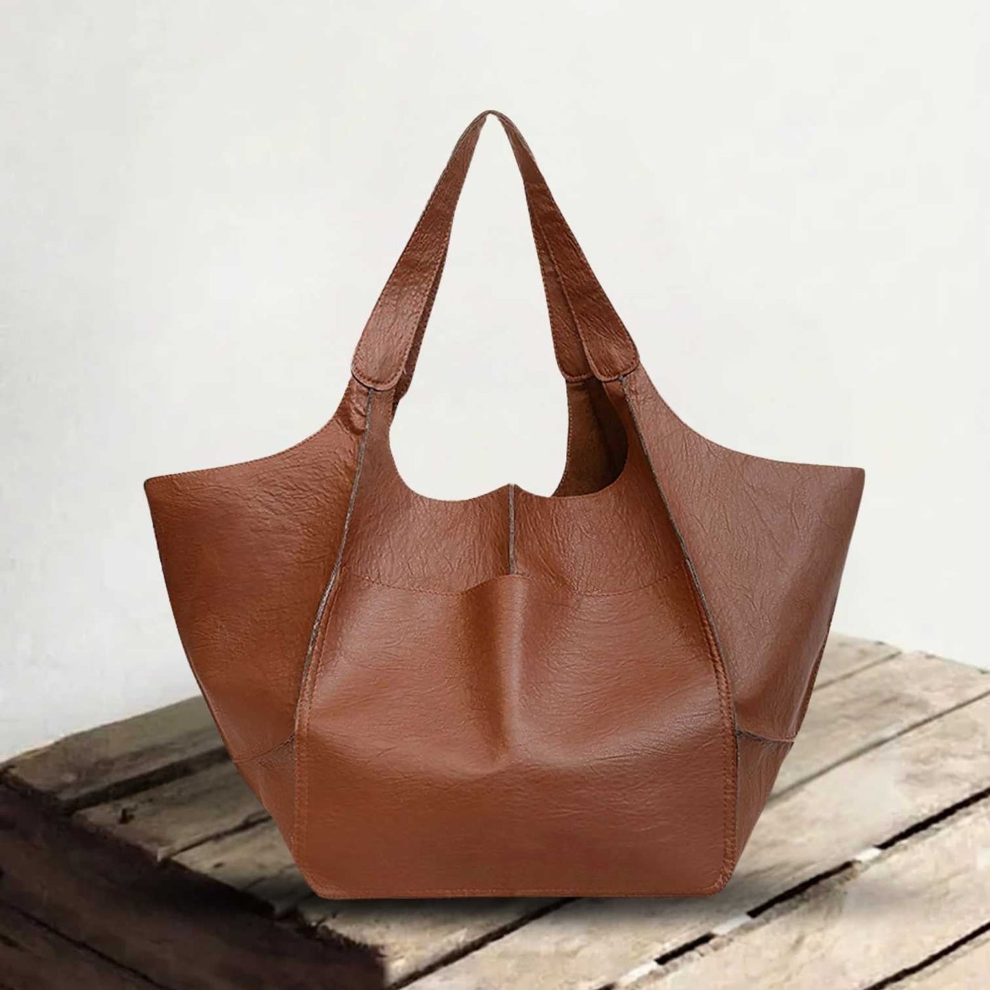 Genuine Leather Tote Bag for Women – Extra Large Everyday Bag