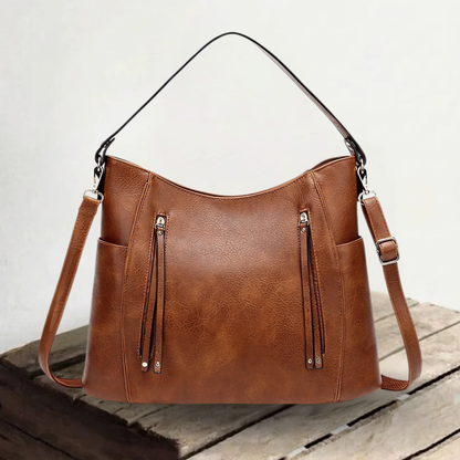 Genuine Leather Handbag for Women – Elegant Spacious Shoulder Bag