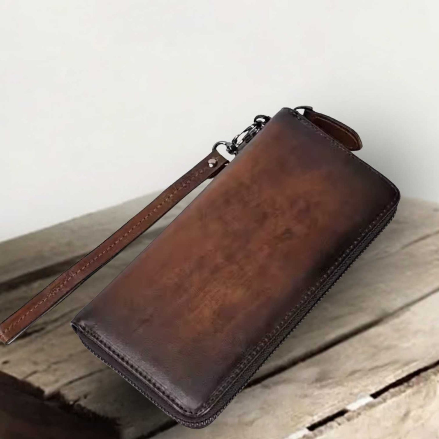 Genuine Leather Clutch Wallet – RFID Travel Purse