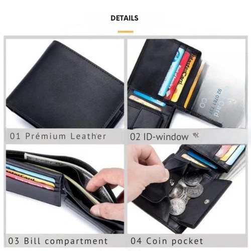 Genuine Leather RFID Wallet – Slim Card Wallet