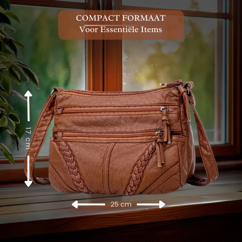 Genuine Leather Handbag for Women – Light Practical Everyday Bag