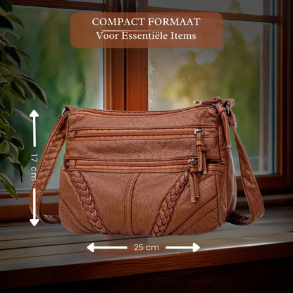 Genuine Leather Handbag for Women – Light Practical Everyday Bag