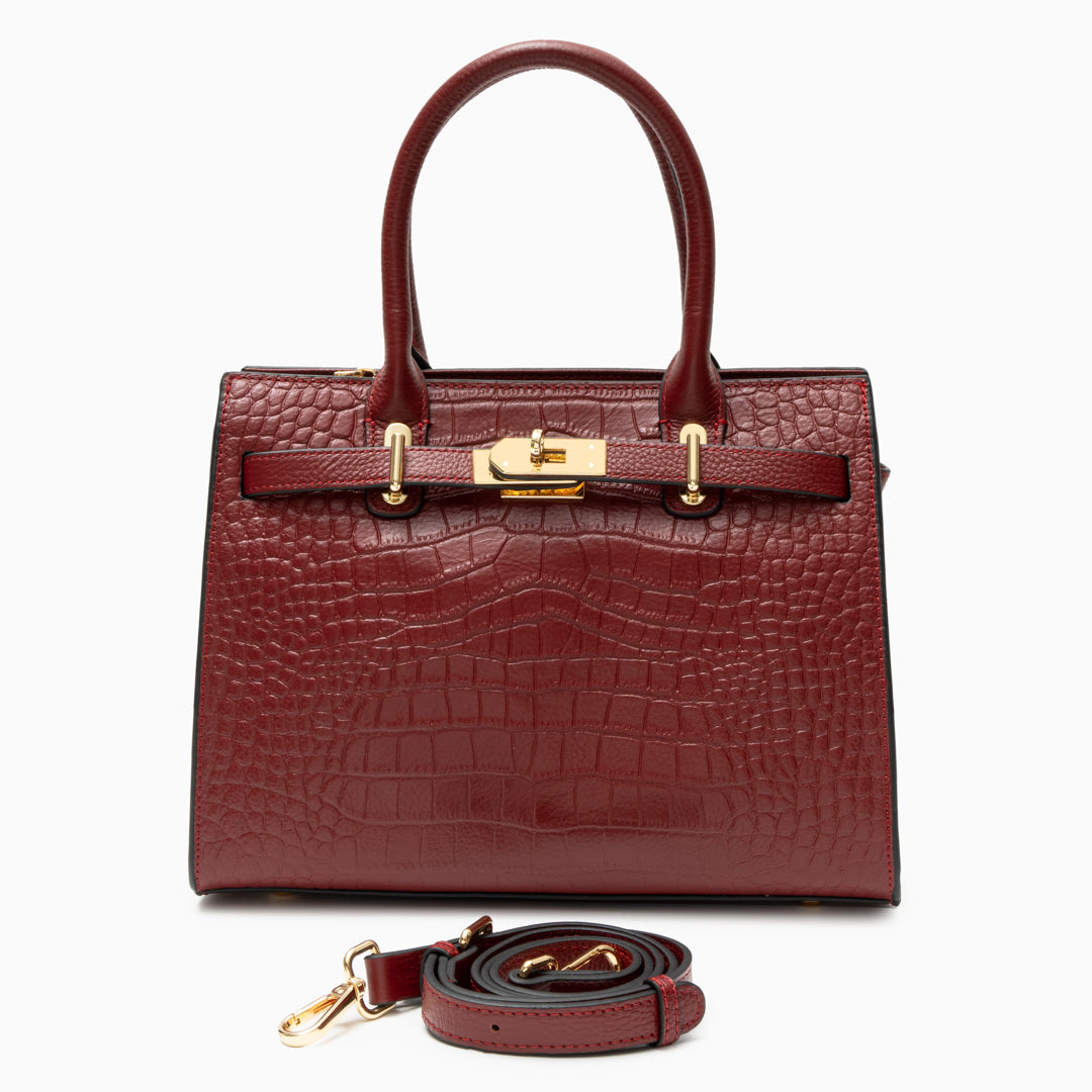Genuine Leather Handbag for Women – Structured Shoulder Bag
