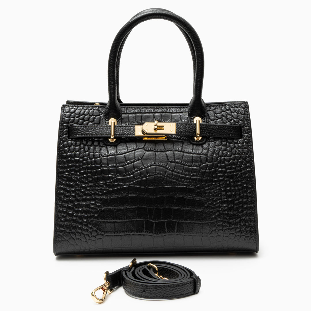 Genuine Leather Handbag for Women – Structured Shoulder Bag