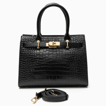 Genuine Leather Handbag for Women – Structured Shoulder Bag