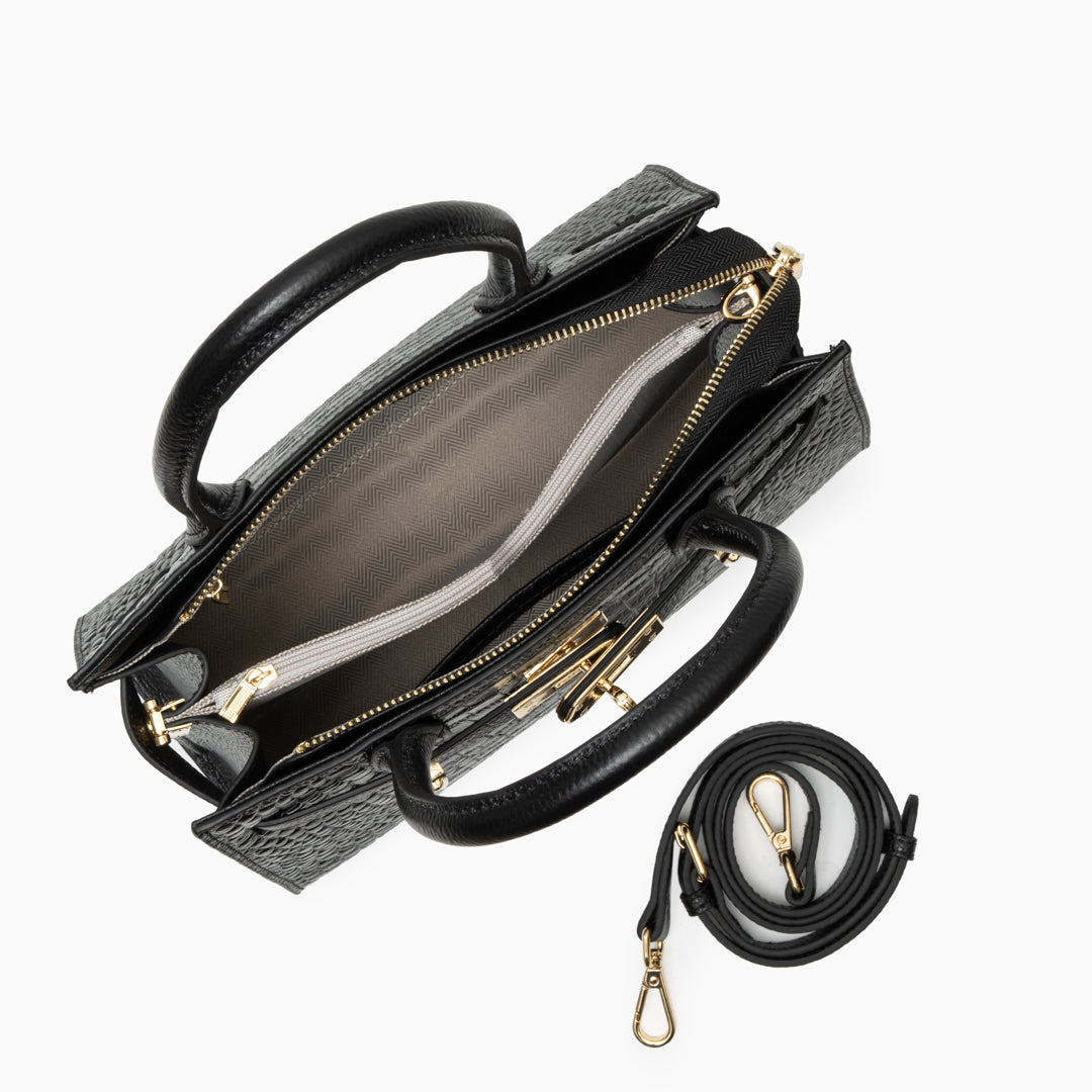 Genuine Leather Handbag for Women – Structured Shoulder Bag