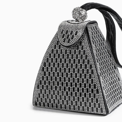 Rhinestone PU Leather Mini Tote Bag for Women – Crossbody Evening Bag