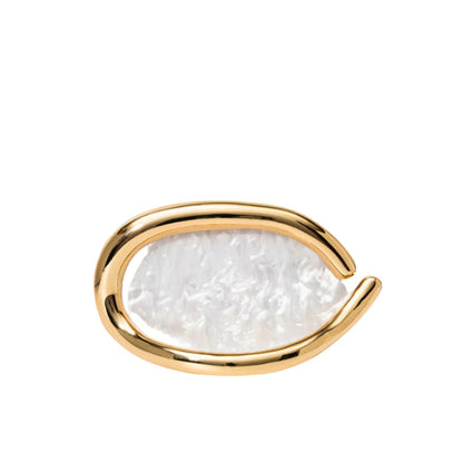 Pearlescent Clutch Bag for Women – Gold Chain Evening Bag