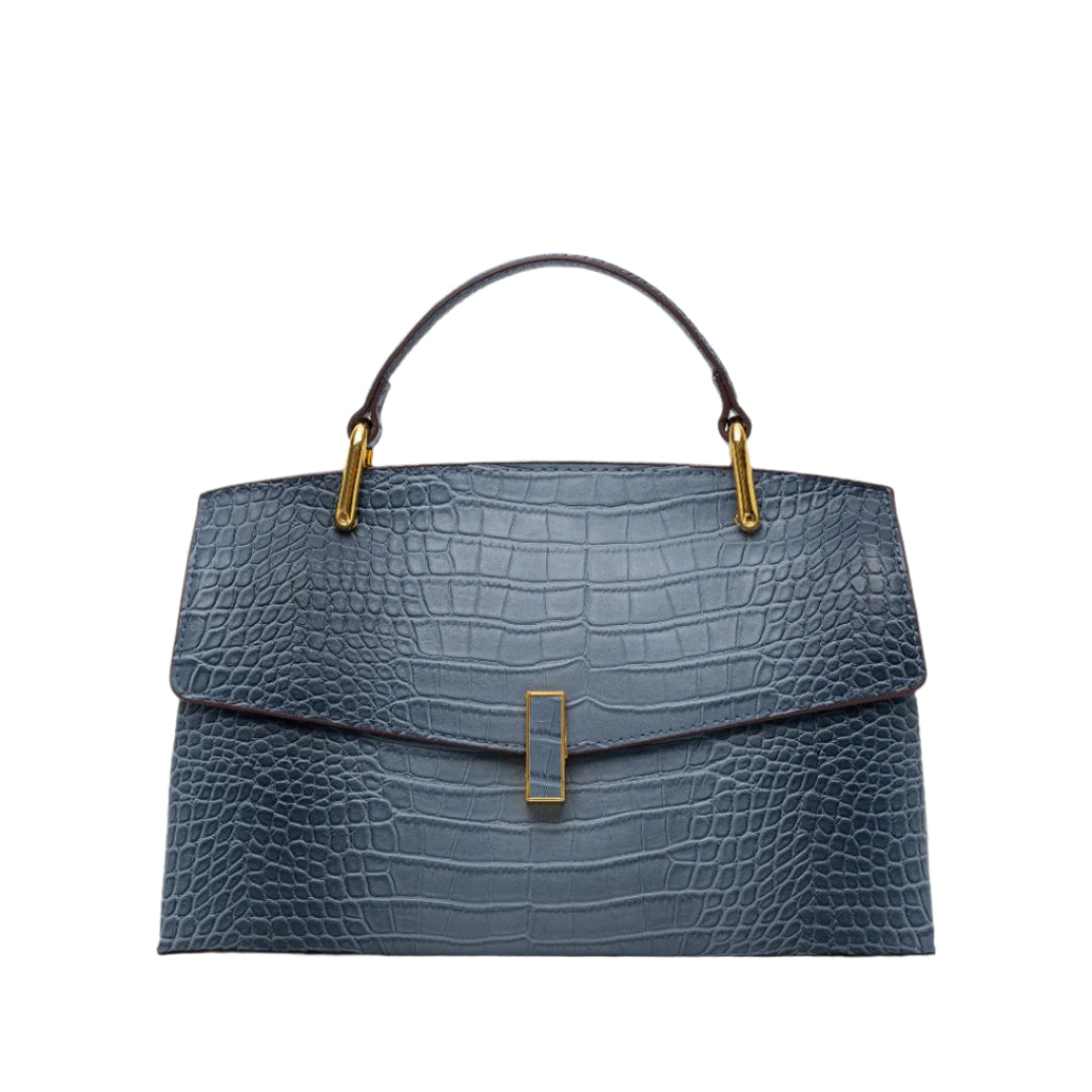 Croc-Effect Vegan Leather Tote Bag for Women – Medium Handbag | Elisa
