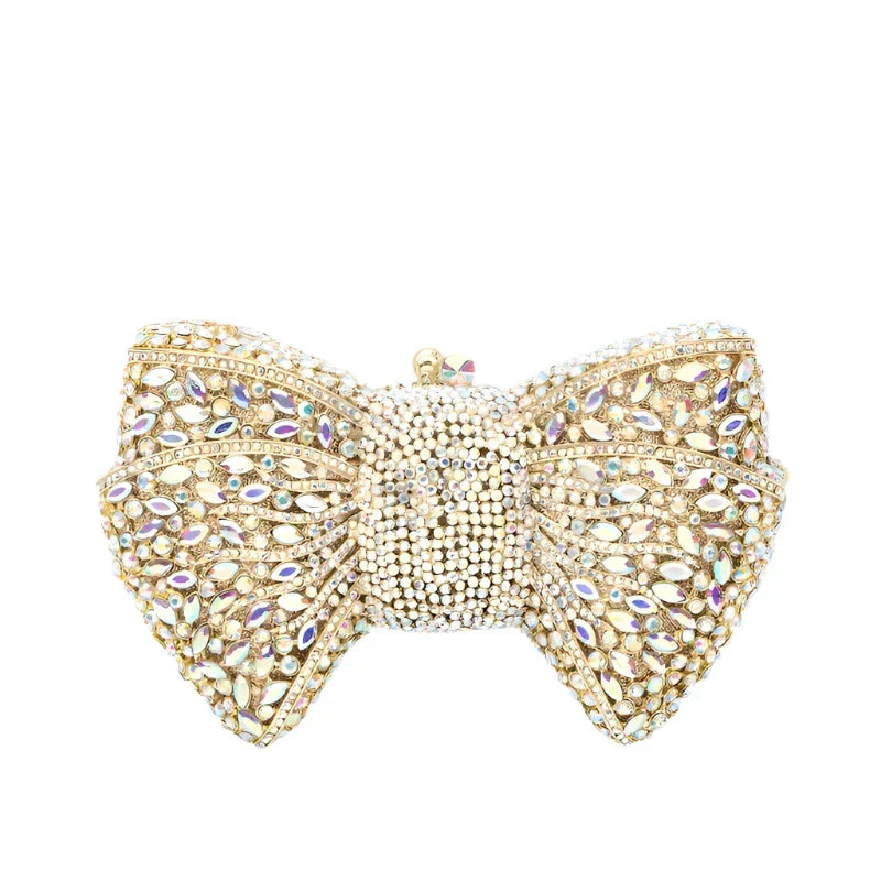 Rhinestone Vegan Leather Clutch Bag for Women – Evening Party Bag