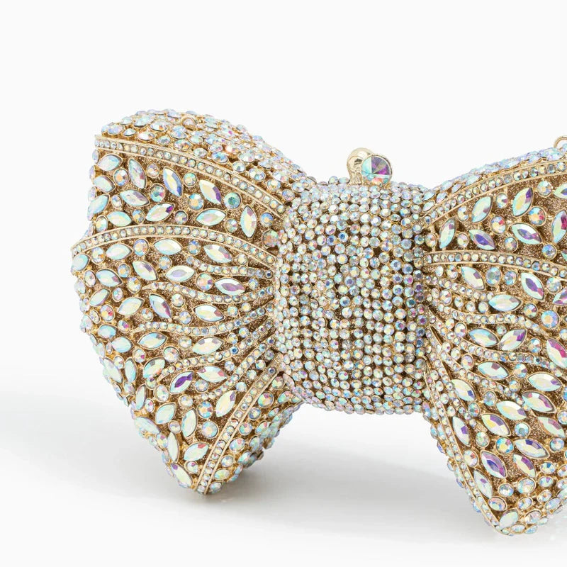 Rhinestone Vegan Leather Clutch Bag for Women – Evening Party Bag