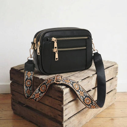 Genuine Leather Crossbody Bag for Women – Hands-Free Shoulder Bag