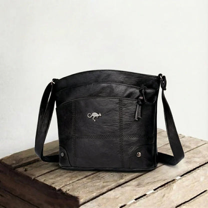 Genuine Leather Shoulder Bag for Women – Simple Everyday Handbag | Alina