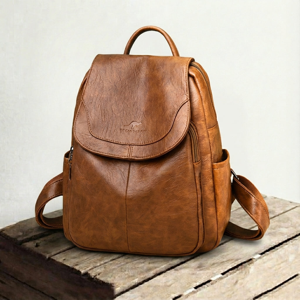 Genuine Leather Backpack for Women – Hands-Free Everyday Rucksack | Luna