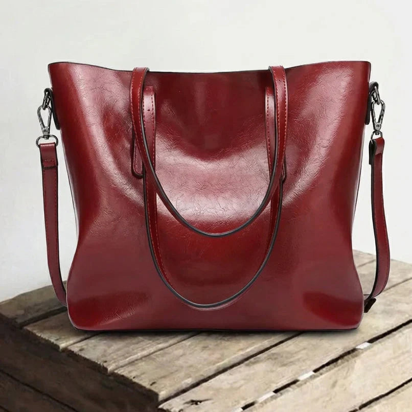 Genuine Leather Shoulder Bag for Women – Spacious Everyday Handbag | Nicole