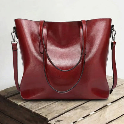 Genuine Leather Shoulder Bag for Women – Spacious Everyday Handbag | Nicole