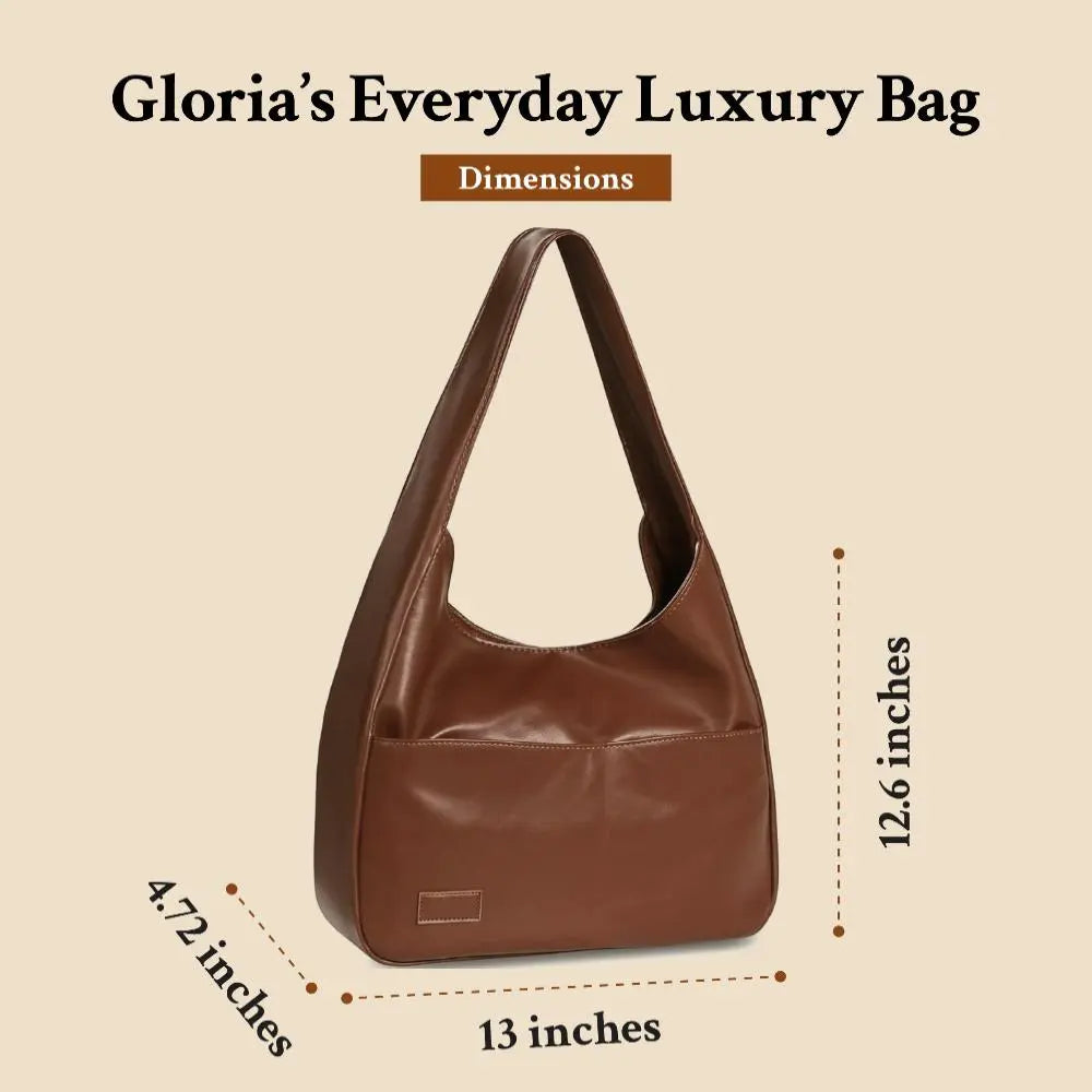 Genuine Leather Shoulder Bag for Women – Vintage Everyday Handbag | Gloria