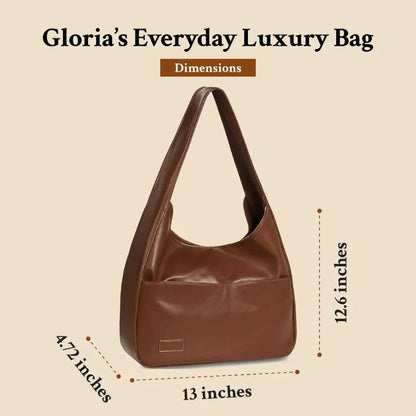 Genuine Leather Shoulder Bag for Women – Vintage Everyday Handbag | Gloria