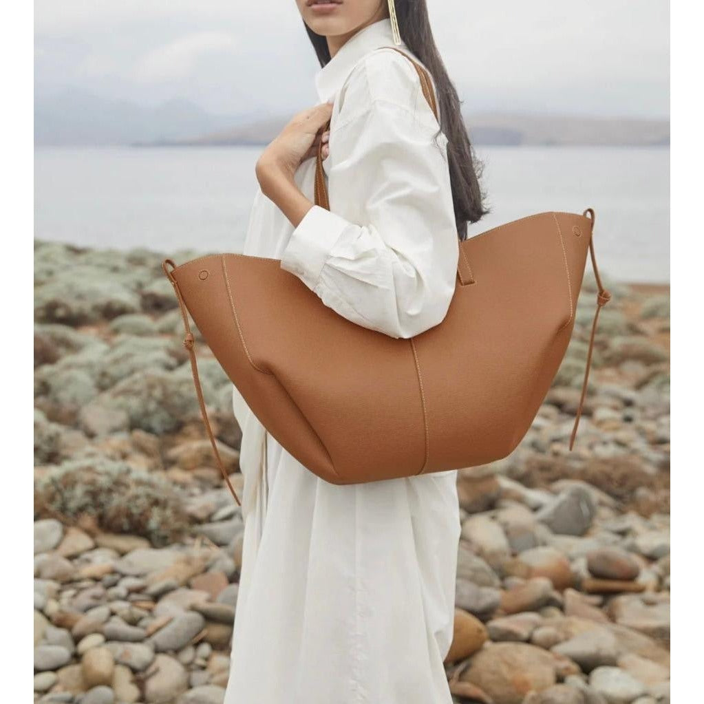 Genuine Italian Leather Handbag for Women – Large Shoulder Bag