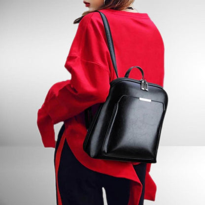 Genuine Leather Backpack – Sleek Classic Everyday Rucksack | Classic